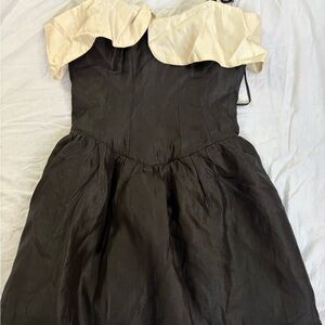 NWT Lulus Black and Cream Dress medium